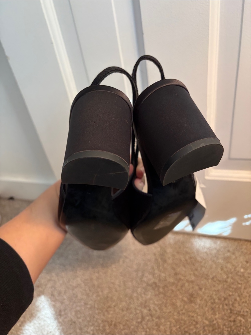 H&M Black Slingback Bow Heeled Pumps - Picture 5 of 6